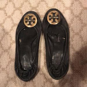 Tory Burch black Reva flat
